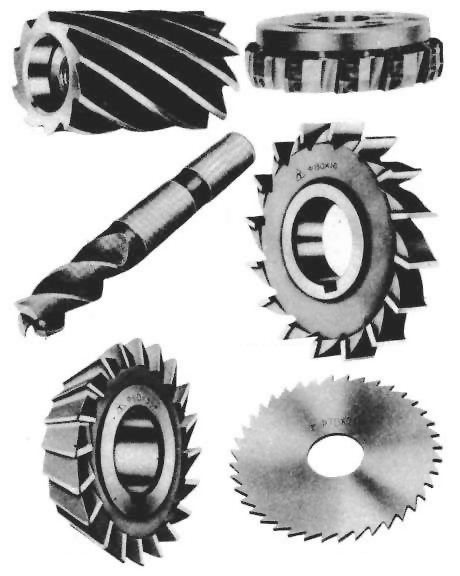 Types of a milling cutter use end mill grinder and universal tool grinding machine to repair.